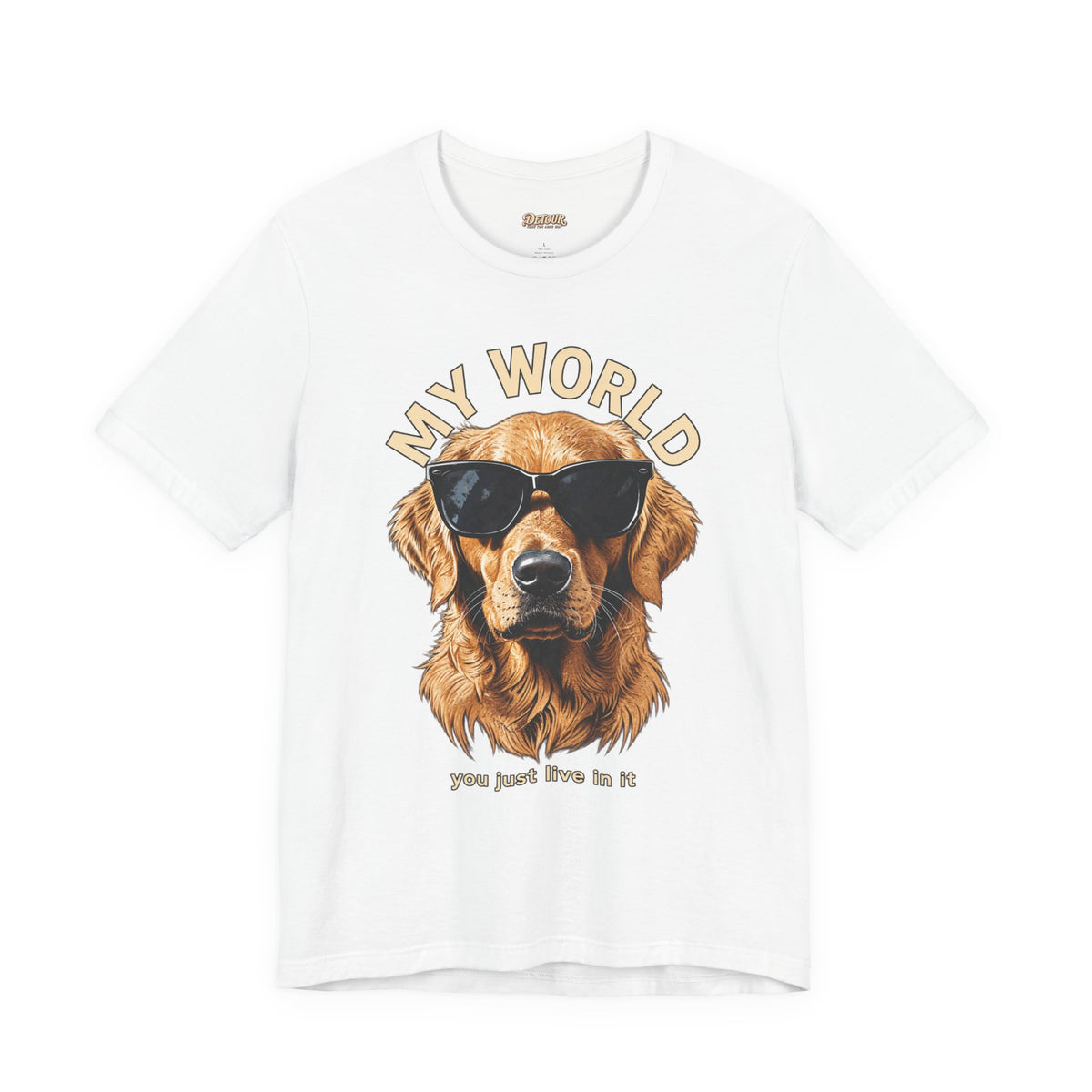 My World Golden Retriever Sunglasses T-Shirt