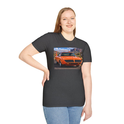 Classic Orange Muscle Car T-Shirt — Route 66 Roadtrip Tee