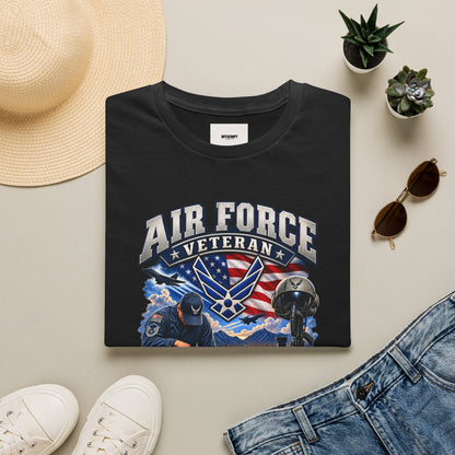 Air Force Veteran T-Shirt — Proudly Served Military Graphic Tee