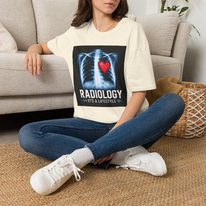 Radiology X-Ray Heart T-Shirt — "Radiology It's a Lifestyle" Tee for Radiologic Techs