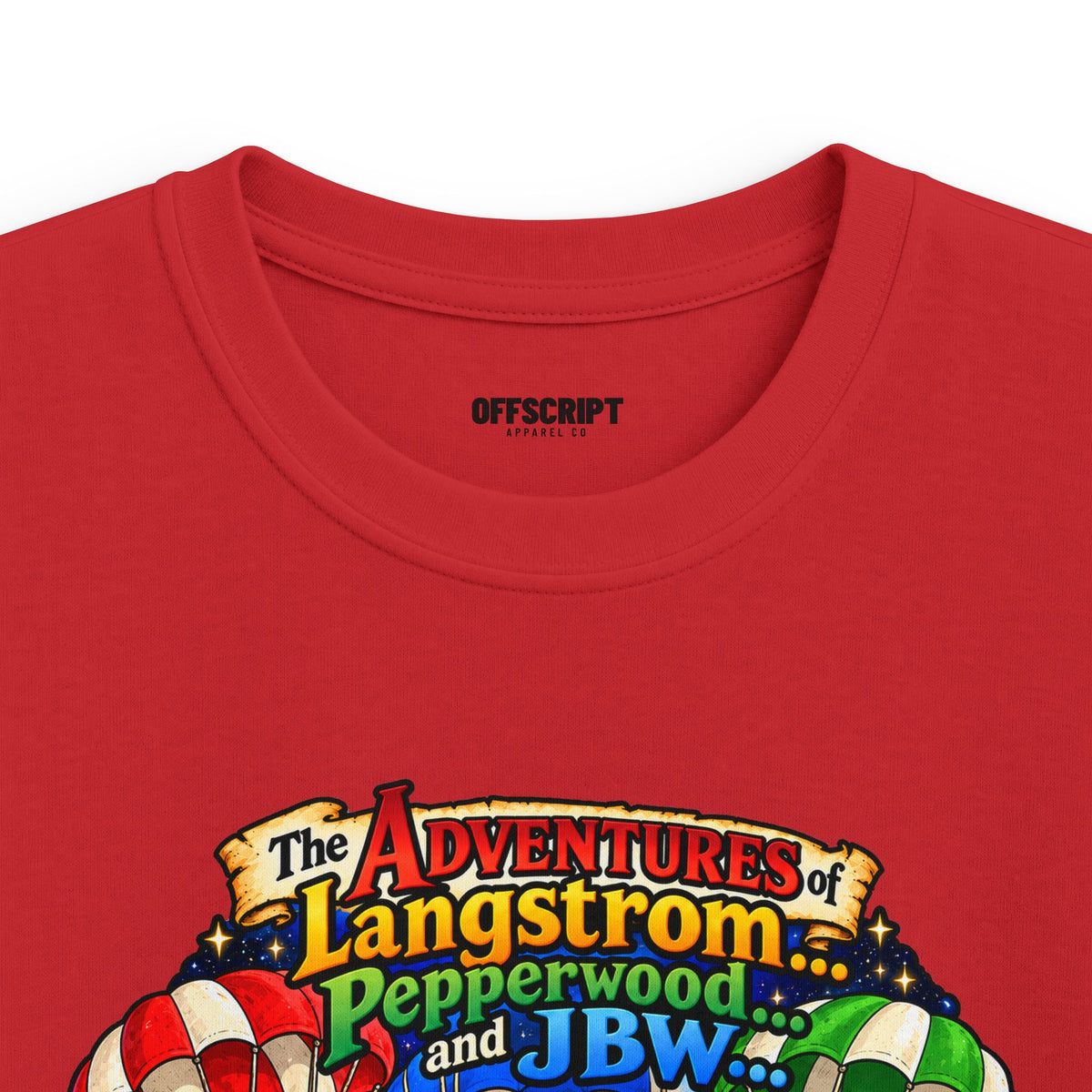 Kids Tee — The Adventures of Langstrom, Pepperwood & JBW: Chapter 2 "This Was The Moon"