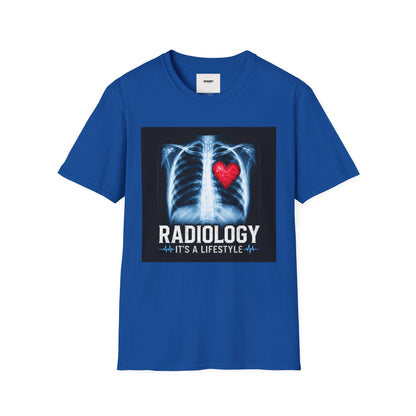 Radiology X-Ray Heart T-Shirt — "Radiology It's a Lifestyle" Tee for Radiologic Techs
