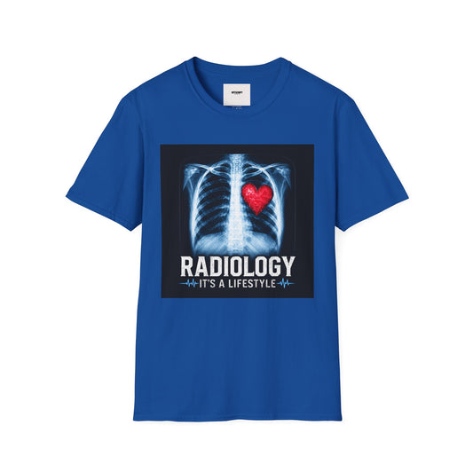 Radiology X-Ray Heart T-Shirt — "Radiology It's a Lifestyle" Tee for Radiologic Techs