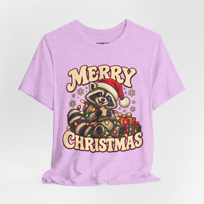 Merry Christmas Raccoon Tee
