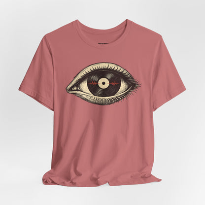 Graphic Tee — Vintage Vinyl Eye Illustration T‑Shirt
