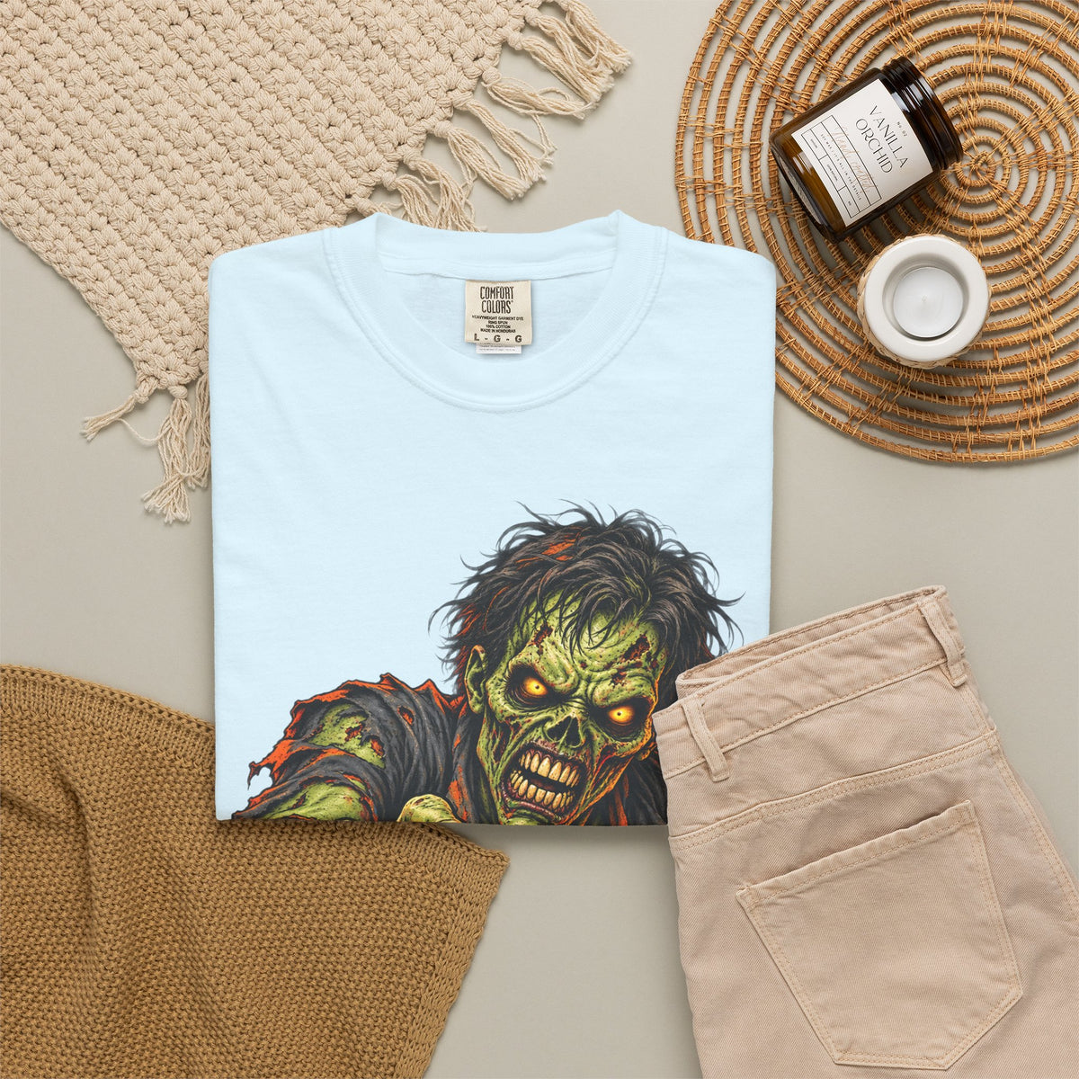 Zombie Attack T‑Shirt — Graphic Horror Tee for Halloween & Horror Fans