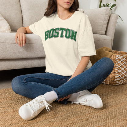 Boston Arch Logo T‑Shirt — Classic College Campus Tee