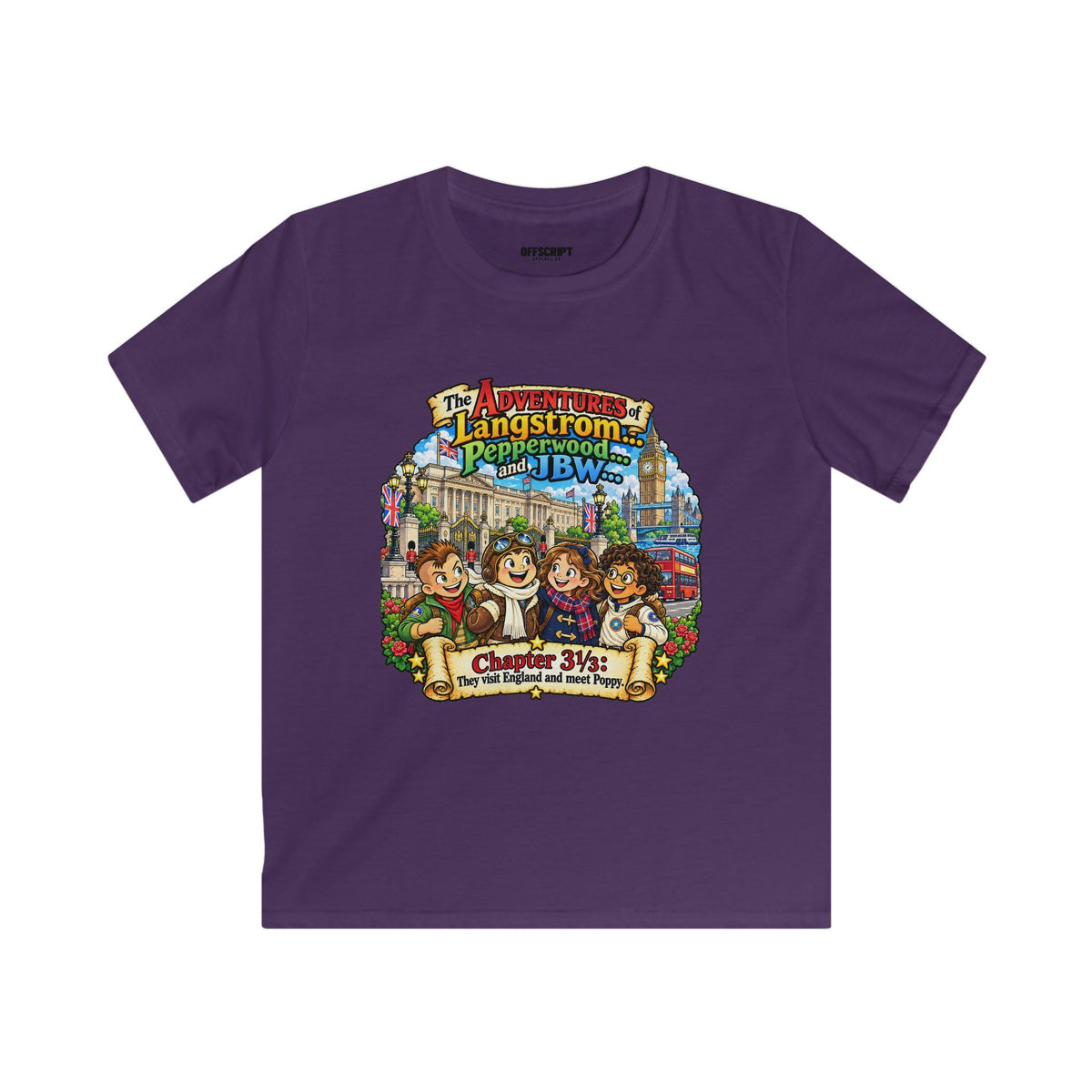 Kids T‑Shirt — 'The Adventures of Langstrom & Pepperwood' Vintage Storybook Design