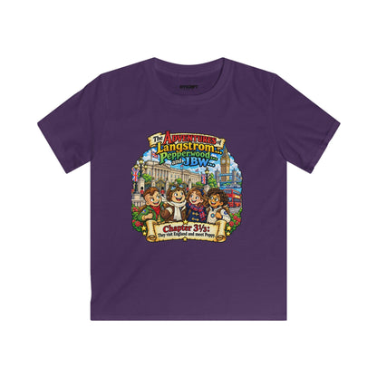 Kids T‑Shirt — 'The Adventures of Langstrom & Pepperwood' Vintage Storybook Design