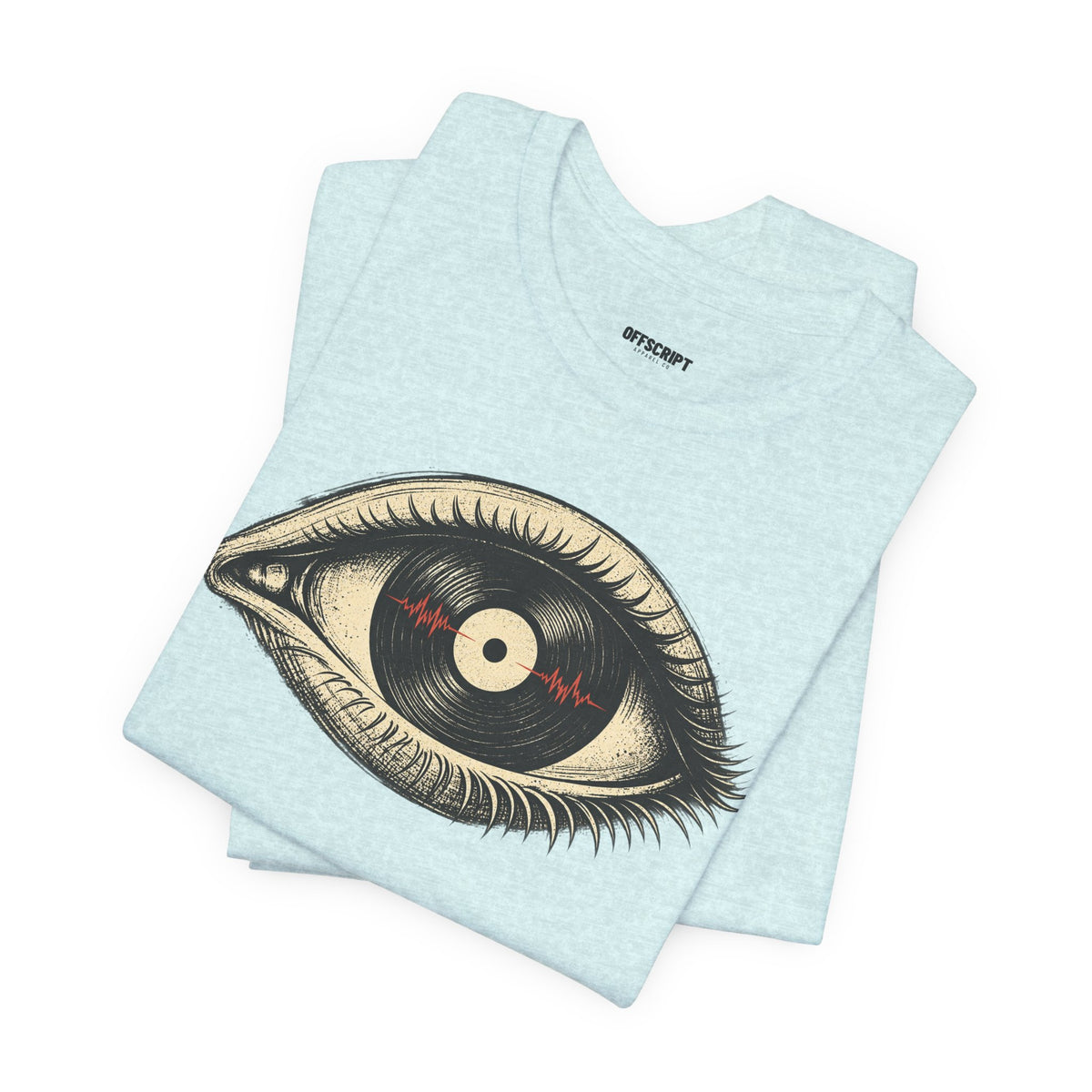 Graphic Tee — Vintage Vinyl Eye Illustration T‑Shirt