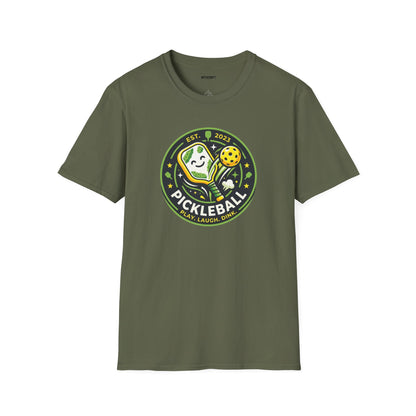 Pickleball Retro Crest T-Shirt — 'Pickleball' Vintage Logo Tee