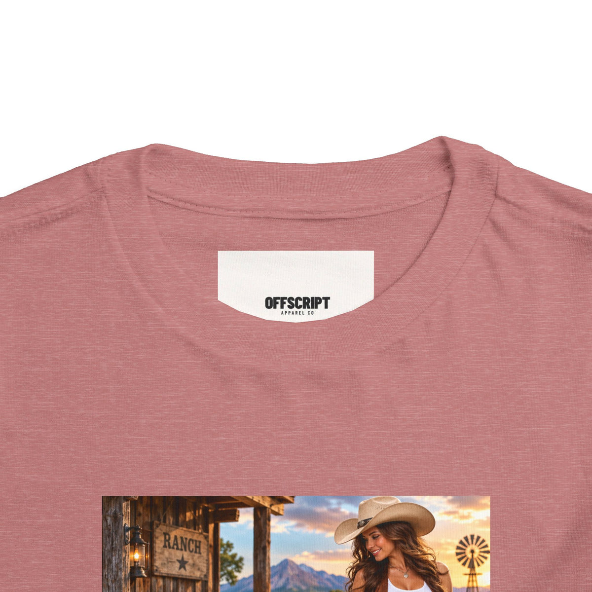 Toddler Tee — "Howdy Ma'am" Cowgirl Graphic Kids Shirt