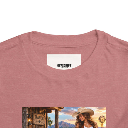 Toddler Tee — "Howdy Ma'am" Cowgirl Graphic Kids Shirt