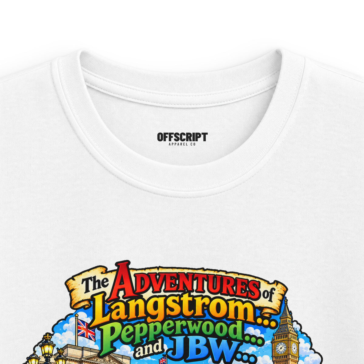 Kids T‑Shirt — 'The Adventures of Langstrom & Pepperwood' Vintage Storybook Design