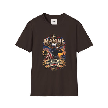 Marine Veteran T-Shirt — Proud USMC Eagle & Flag Tribute Tee