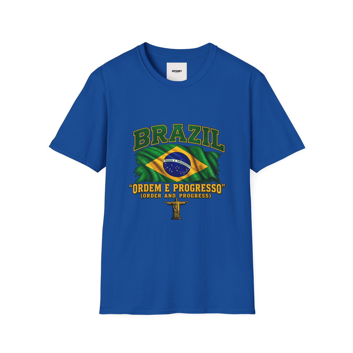 Brazil Flag T-Shirt — BRAZIL with Ordem e Progresso Graphic