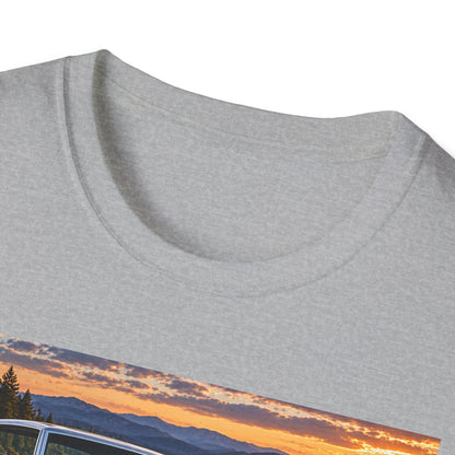 Classic Muscle Car T-Shirt – Vintage Oldsmobile Sunset Graphic Tee