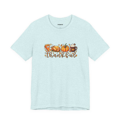Thankful Harvest Tee — Thanksgiving Pumpkin & Pie Fall Shirt