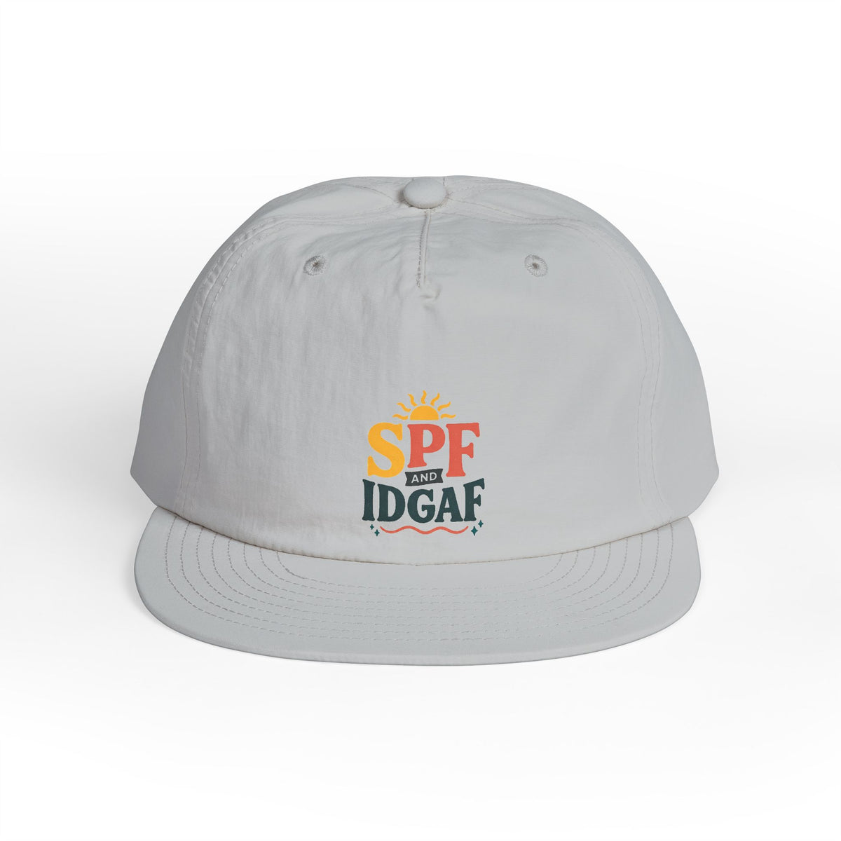 SPF IDGAF Surf Cap | Retro Sun Typography Hat