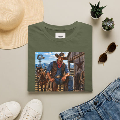 Cowboy Graphic T-Shirt — “Save a Horse, Ride a Cowboy” Western Tee