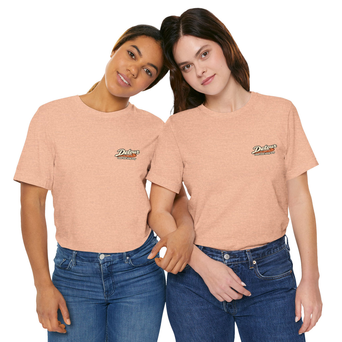 Detour Take the Long Way Road Trip Graphic T-Shirt