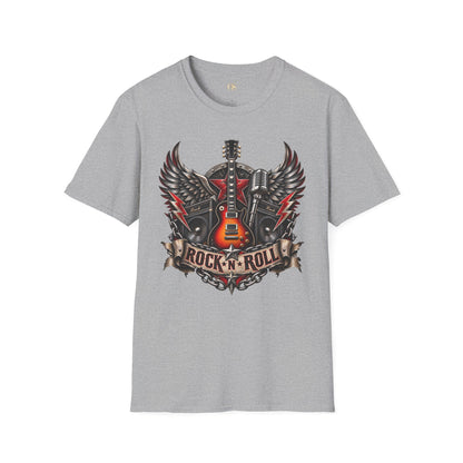 Rock 'n' Roll Guitar Wings T-Shirt — Vintage Electric Guitar Music Tee