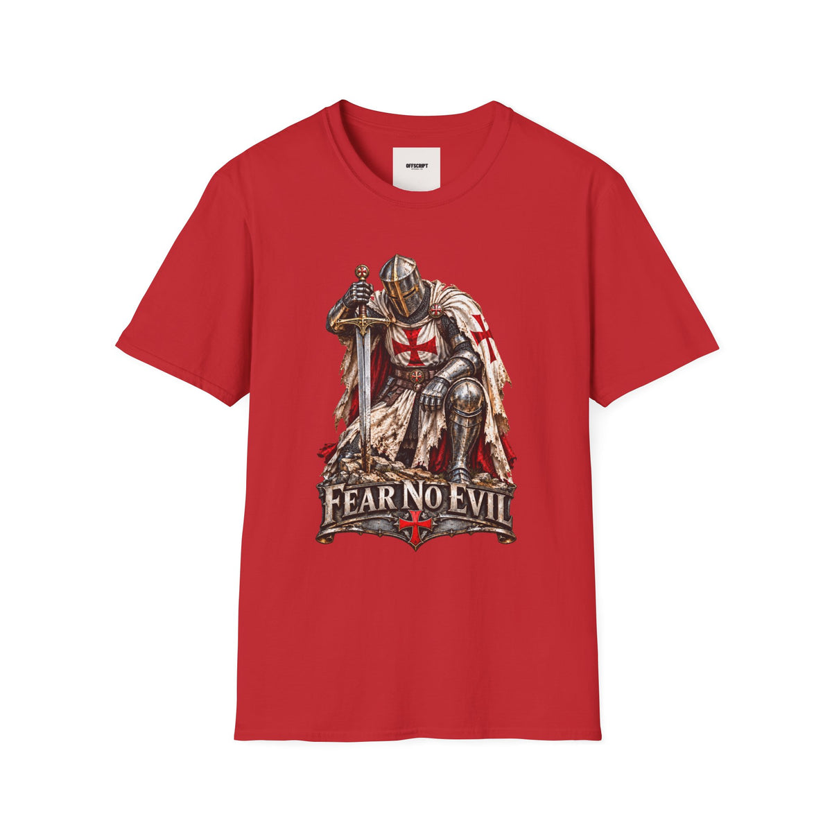 Knight T-Shirt — Fear No Evil Crusader Graphic Tee