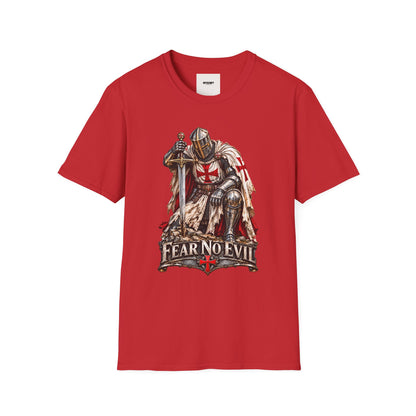 Knight T-Shirt — Fear No Evil Crusader Graphic Tee