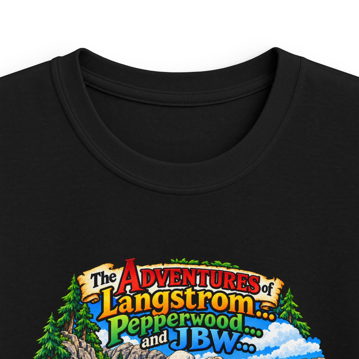 Kids Tee — Adventure of Langstrom Pepperwood Club Vintage Camp Graphic