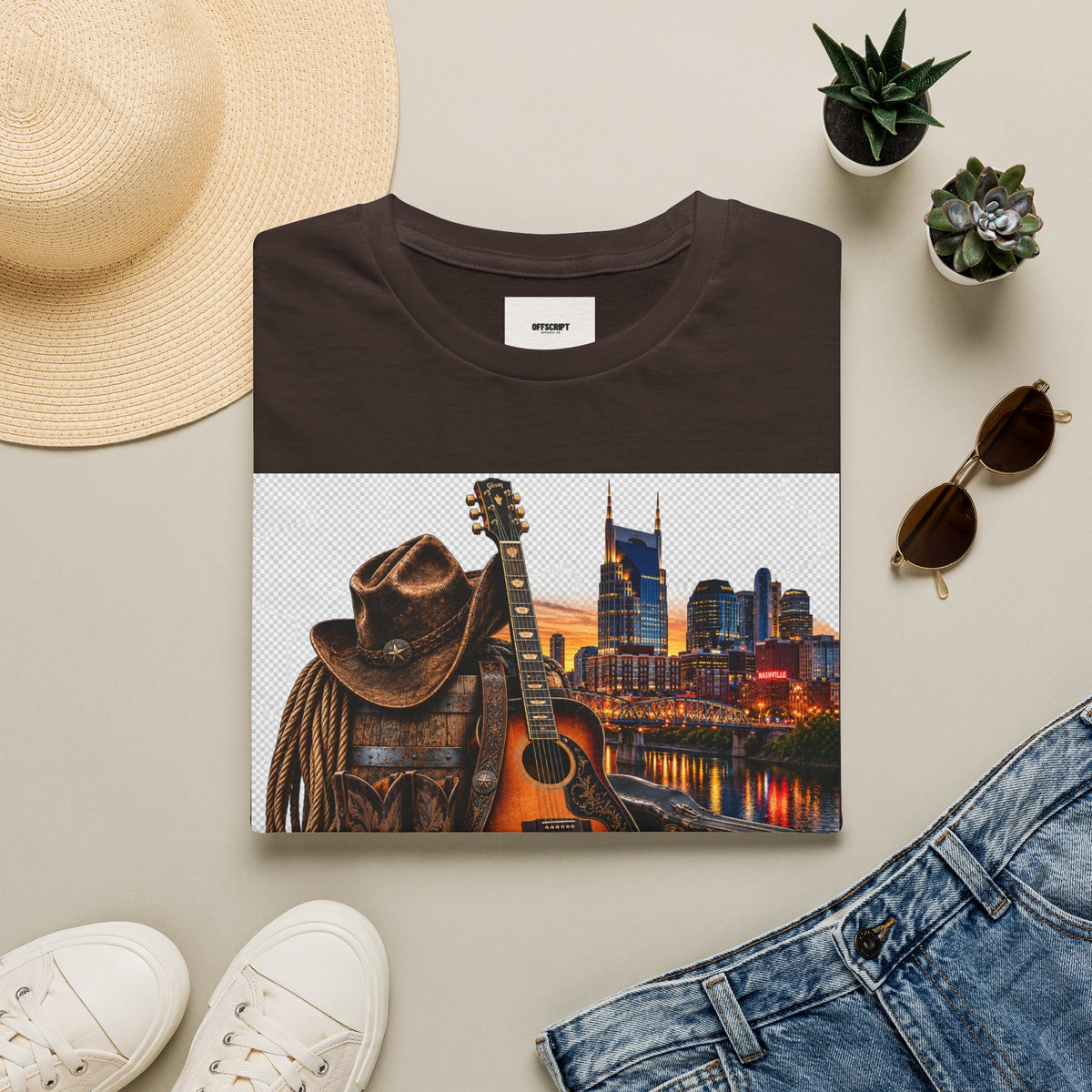 Nashville Skyline Guitar Tee
