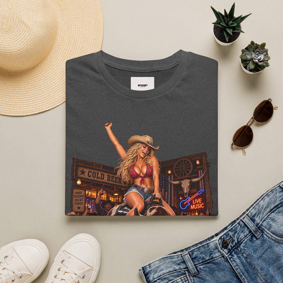 Honky Tonk Women T-Shirt — Retro Cowgirl Rodeo Graphic Tee