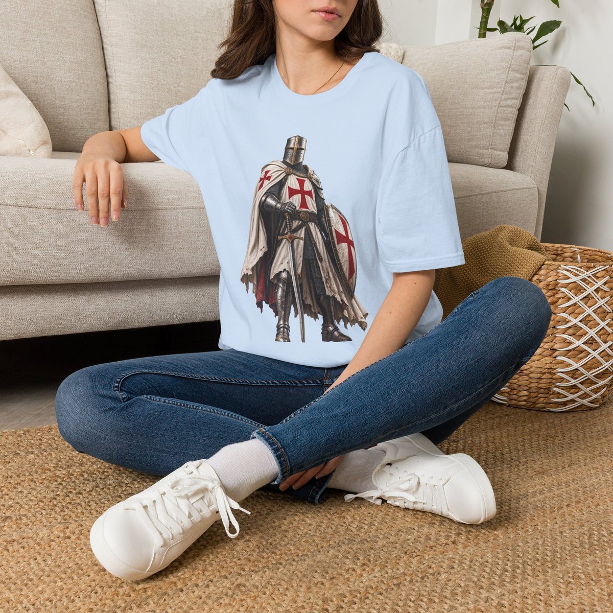 Crusader Knight T‑Shirt — Medieval Templar Armor Graphic Tee (Copy)