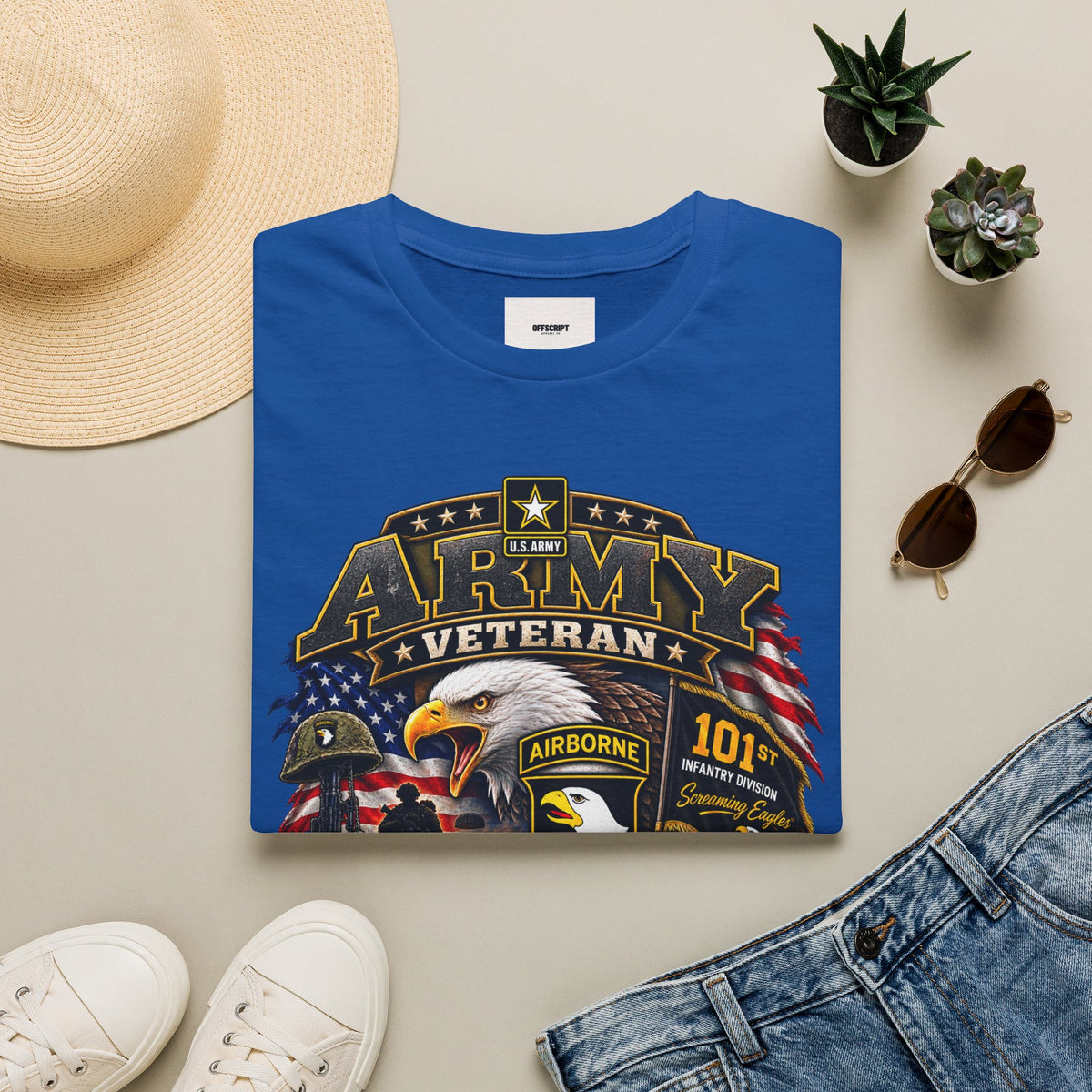 Army Veteran T-Shirt — Patriotic Eagle Airborne Tribute
