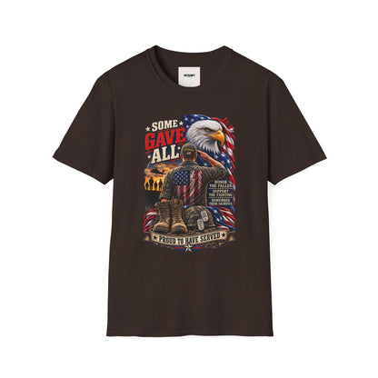 Some Gave All Eagle T-Shirt — Veteran Memorial Patriot Tee
