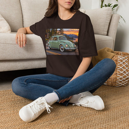 Classic VW Beetle Sunset T-Shirt — Vintage Car Lover Tee