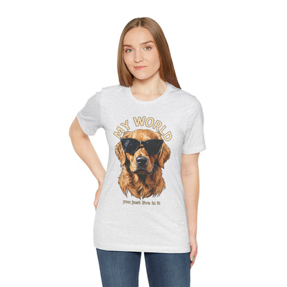 My World Golden Retriever Sunglasses T-Shirt