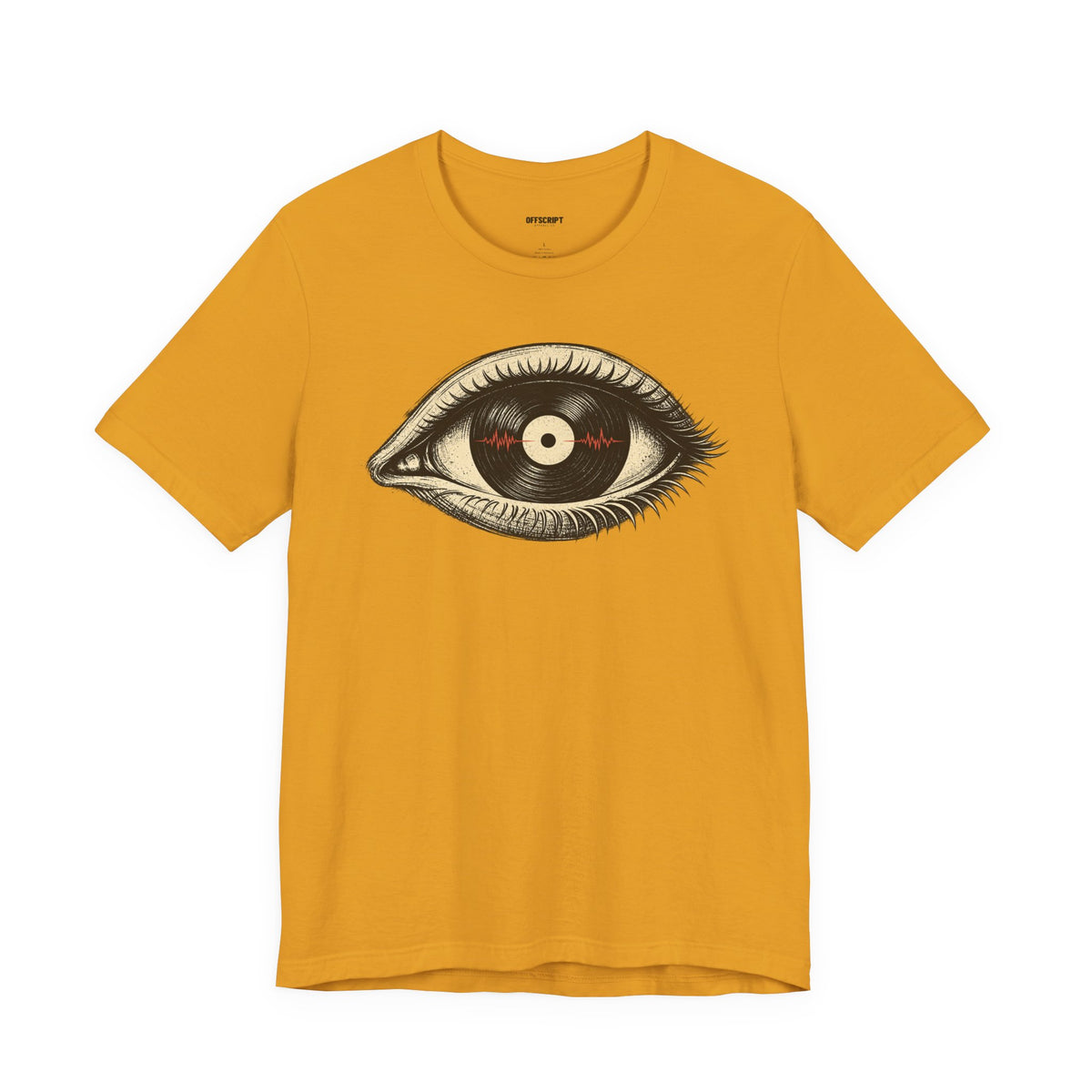Graphic Tee — Vintage Vinyl Eye Illustration T‑Shirt