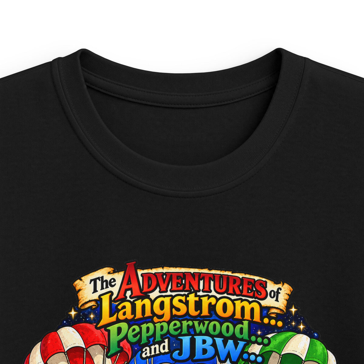 Kids Tee — The Adventures of Langstrom, Pepperwood & JBW: Chapter 2 "This Was The Moon"