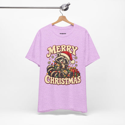 Merry Christmas Raccoon Tee