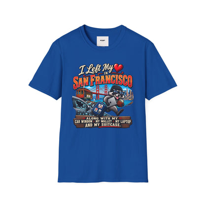 “I Left My Heart in San Francisco” T-Shirt — Vintage Golden Gate Cityscape Tee