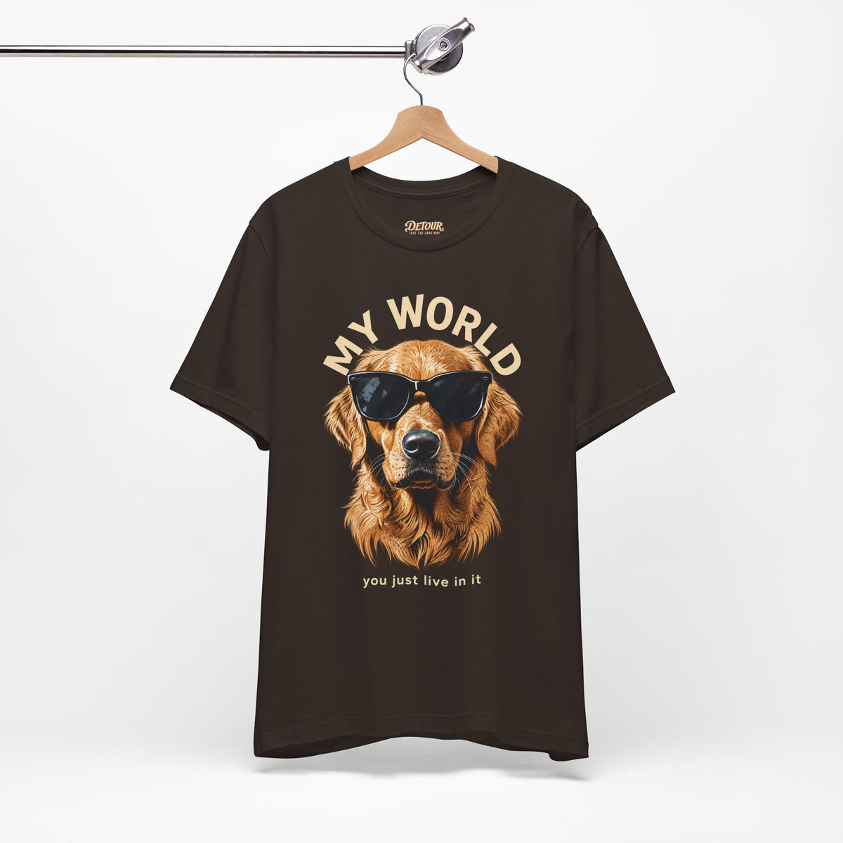 My World Golden Retriever Sunglasses T-Shirt
