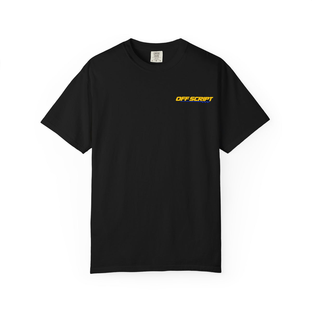 T-Shirt — Off Script Vinyl Graphic Tee: "Make Your Own Plans" Retro Racing Design