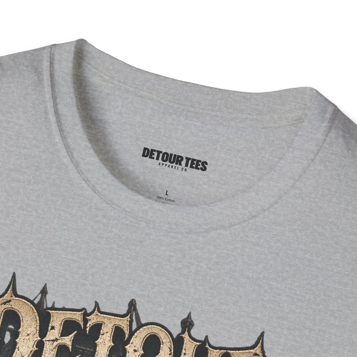 Detour Skull T-Shirt — "Take the Long Way" Vintage Biker Graphic Tee