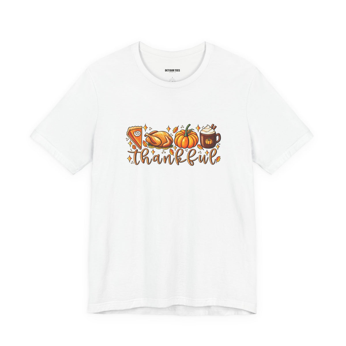 Thankful Harvest Tee — Thanksgiving Pumpkin & Pie Fall Shirt