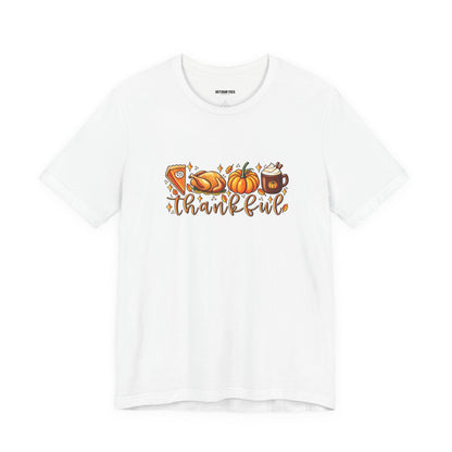 Thankful Harvest Tee — Thanksgiving Pumpkin & Pie Fall Shirt