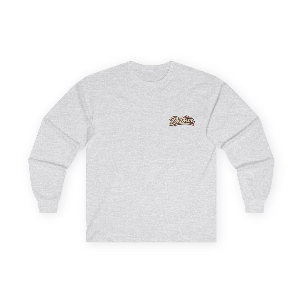 Detour Classic Car Long Sleeve Tee – 'Take The Long Way' Vintage Hot Rod Shirt