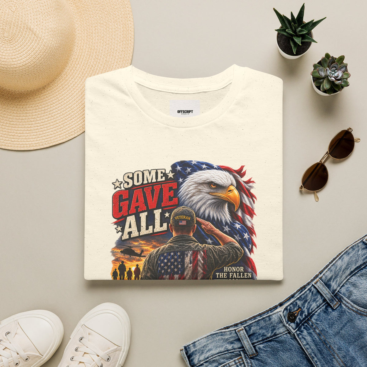 Some Gave All Eagle T-Shirt — Veteran Memorial Patriot Tee