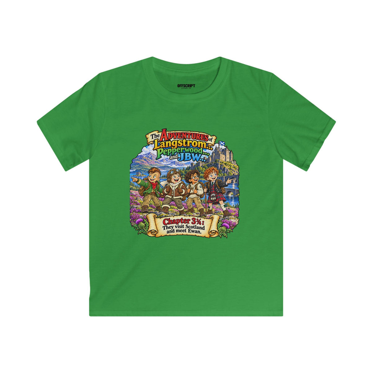 Kids Adventure Tee — 'The Adventures of Langstrom & Pepperwood' Illustrated Storybook Shirt
