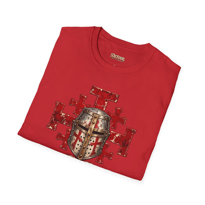 Deus Vult Crusader Shield T-Shirt