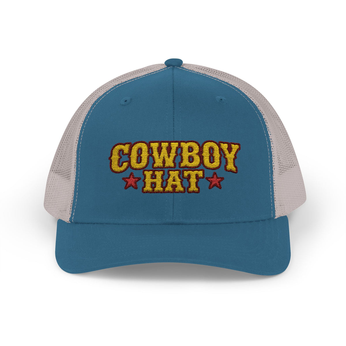 Cowboy Hat Snapback Trucker Cap – Western Rodeo Mesh Back Hat